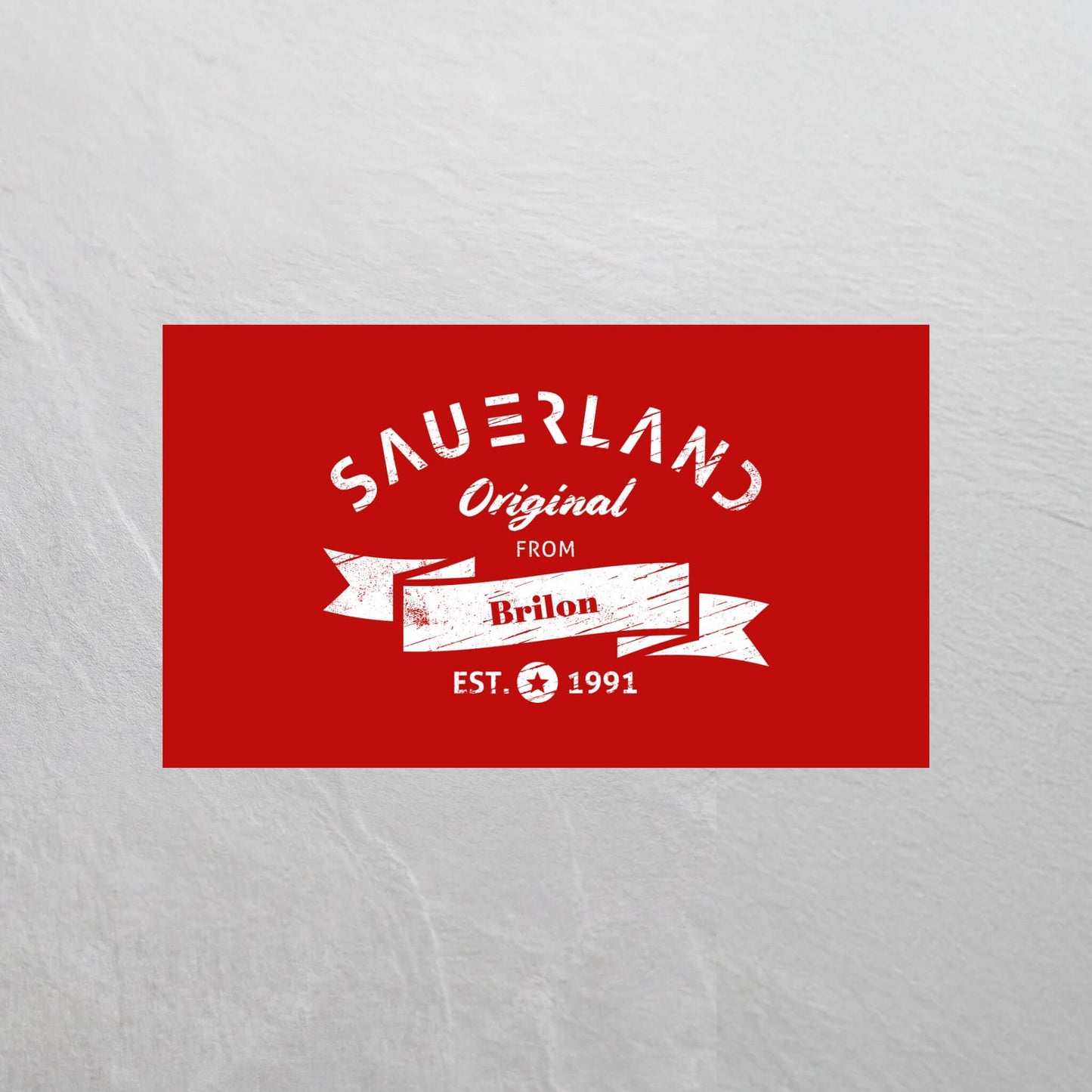 Sauerland Hissfahne in rot