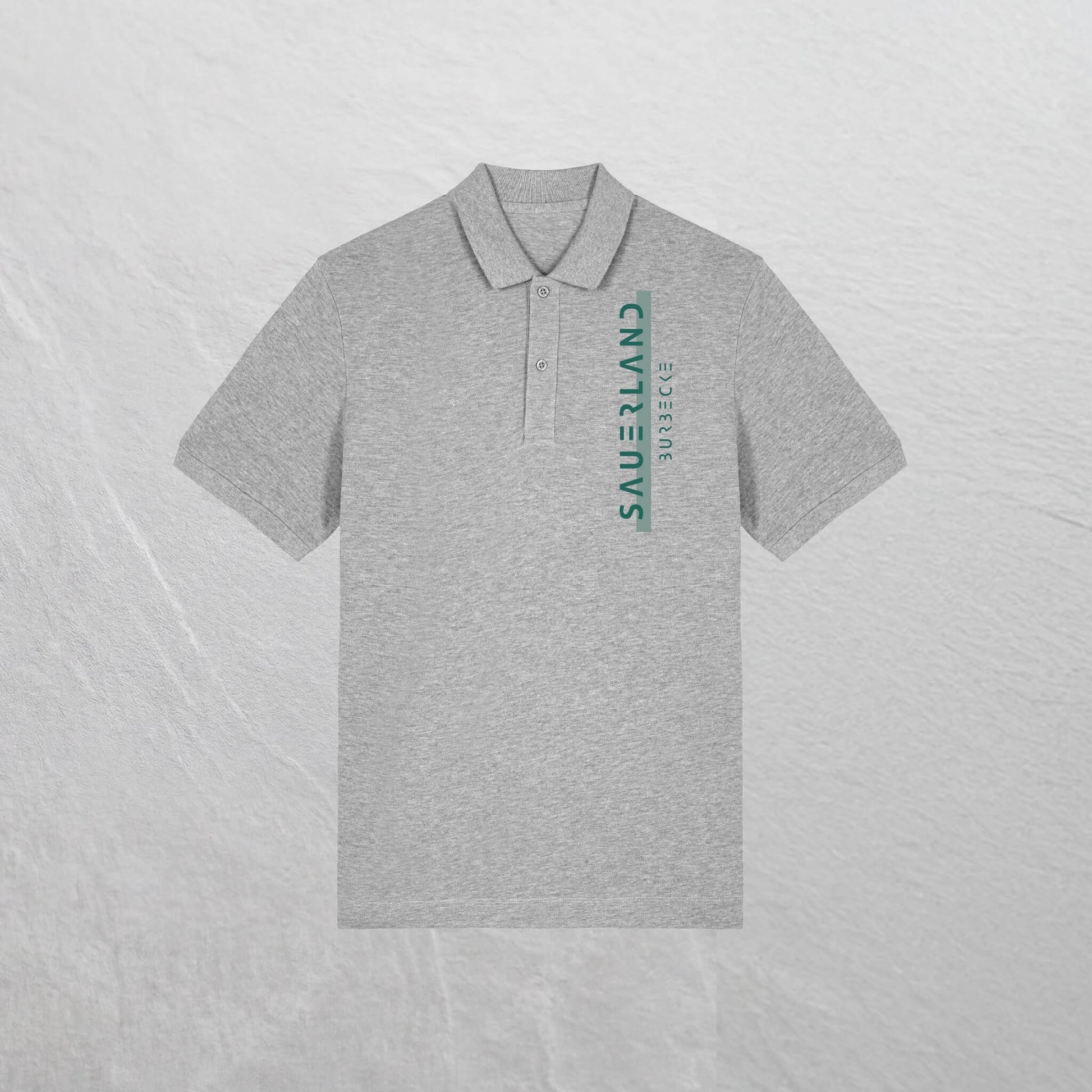 Produktfoto des SAUERLANDesign schützenfest Poloshirt „big print“ in heather grey